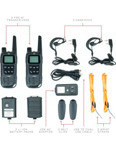 Walkie Talkies BTECH FRS-A1 Negros, 2 Unidades, Carga USB-C 2
