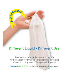 Toallitas Expandibles Wysi 9x9 cm - Paquete de 5 Tubos Viaje 2