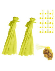 100 Bolsas de Malla Reutilizables EBOCACB 38cm para Frutas y Verduras