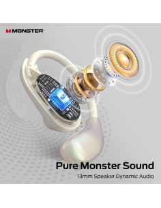 Auriculares Inalámbricos Monster AC510 Bluetooth 6.0 IPX5 Blanco 2