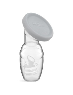 Bomba de Pecho Manual Haakaa con Tapa de Silicona 118 ml Gris