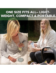 Bomba de Pecho Manual Haakaa con Tapa de Silicona 118 ml Gris 2