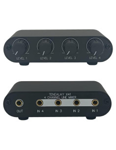 Mezclador Pasivo Estéreo 4 Canales X41 - Sin Alimentación