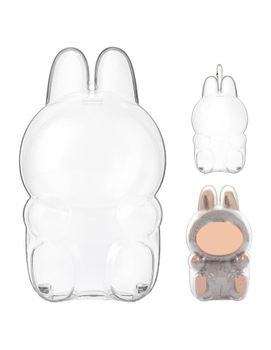 Funda Protectora Hekisace para Labubu - Caja Dura Transparente