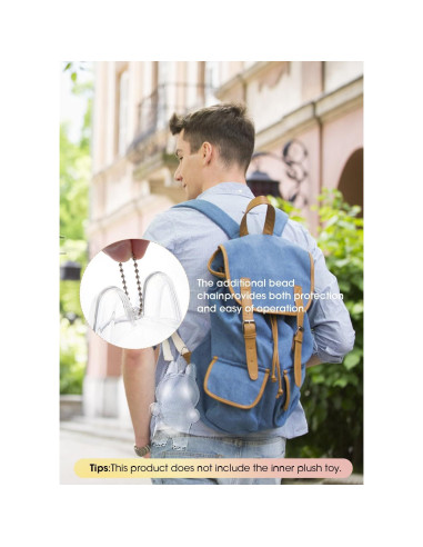 Funda Protectora Hekisace para Labubu - Caja Dura Transparente