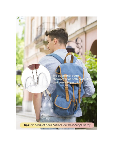 Funda Protectora Hekisace para Labubu - Caja Dura Transparente