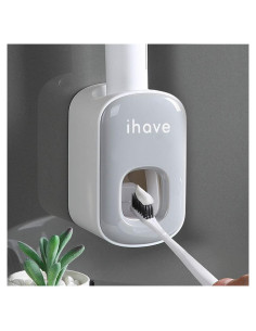 Dispensador de Pasta de Dientes iHave Automático Montaje en Pared Gris