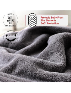 Juego de Toallas con Capucha BEFACL 2 Toallas 80x80cm + 5 Paños 2