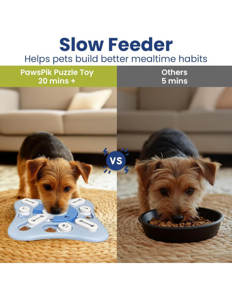 Juguete Interactivo para Perros PawsPik - Alimentador Lento 25.4 cm