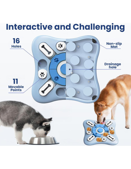 Juguete Interactivo para Perros PawsPik - Alimentador Lento 25.4 cm