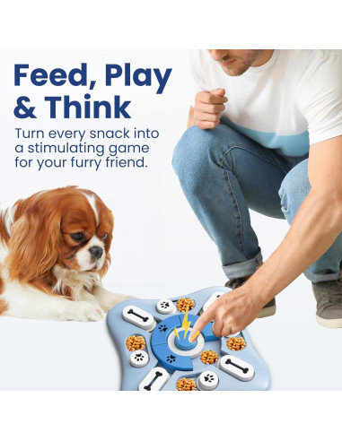 Juguete Interactivo para Perros PawsPik - Alimentador Lento 25.4 cm