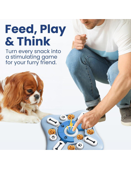 Juguete Interactivo para Perros PawsPik - Alimentador Lento 25.4 cm