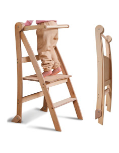 Taburete Plegable Montessori Goodevas Beige 88 cm para Niños
