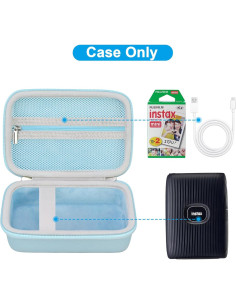 Funda Canboc Azul para Impresora Fujifilm Instax Mini Link 3 2