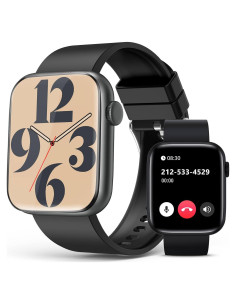 Reloj Inteligente Bluetooth EarlySincere Negro 1.9" HD Salud