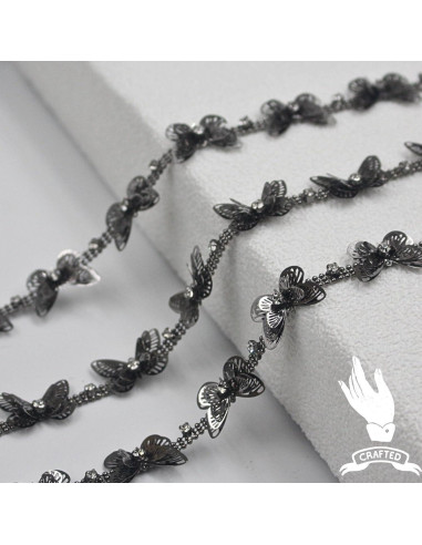 Cadena de Rincones de Mariposa Negra Pearly Jun 0.91m