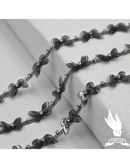 Cadena de Rincones de Mariposa Negra Pearly Jun 0.91m