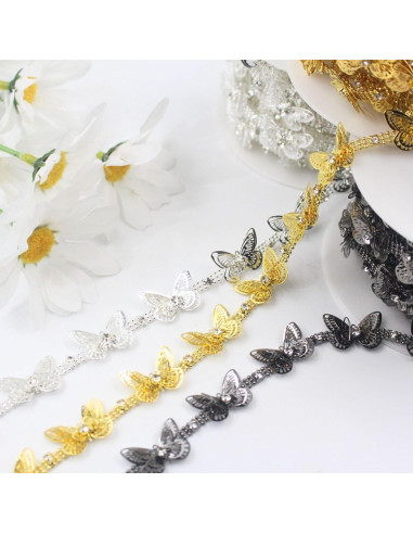 Cadena de Rincones de Mariposa Negra Pearly Jun 0.91m