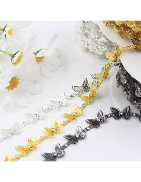 Cadena de Rincones de Mariposa Negra Pearly Jun 0.91m