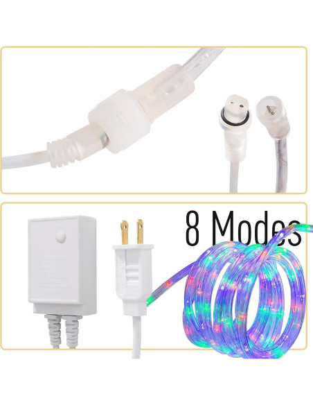 Luces de Cuerda LED Impermeables CHORLED 6.1m Multicolor