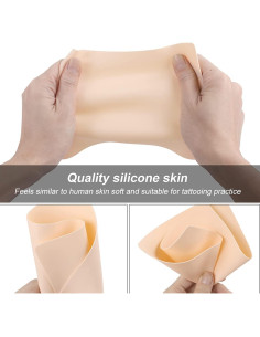 Kit de Práctica de Tatuaje Lyuxzad - 20 Piezas Piel y Papel A4 2