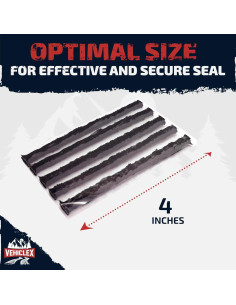 Kit de Tapones para Neumáticos Vehiclex - 30 Piezas, Negro 2