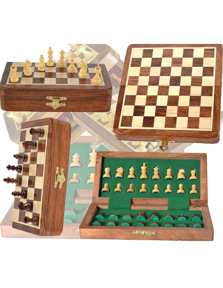 Juego de Ajedrez de Viaje Magnético ChessBazar 18x18 cm