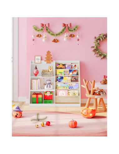 Estantería Infantil CHOEZON 90x35 cm 6 Capas Almacenamiento Juguetes