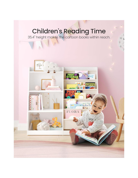 Estantería Infantil CHOEZON 90x35 cm 6 Capas Almacenamiento Juguetes