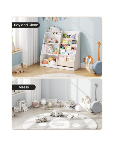 Estantería Infantil CHOEZON 90x35 cm 6 Capas Almacenamiento Juguetes