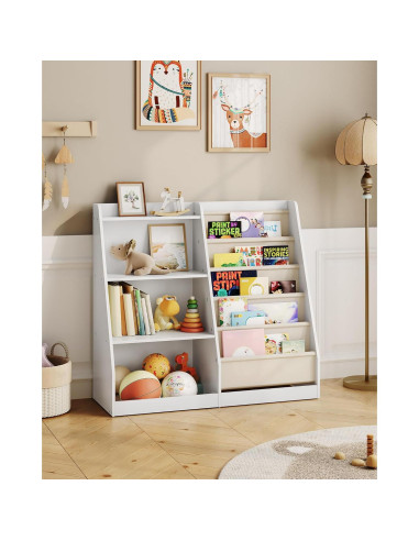 Estantería Infantil CHOEZON 90x35 cm 6 Capas Almacenamiento Juguetes