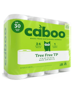 Papel Higiénico Caboo 100% Bambú Ecológico 24 Rollos Dobles