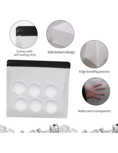 Bolsa de Almacenamiento de Hielo Reutilizable BECOKIT 2 Pzas 1400ml