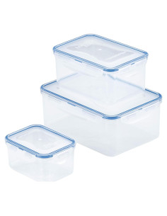 Contenedores herméticos LocknLock 6 piezas BPA Free apilables