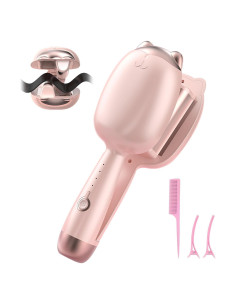 Ondulador de Cabello Iónico Rovy 32 mm Rosa, 4 Temperaturas