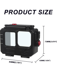 Funda Impermeable SRUIM para Go Pro Hero 13/12/11/10/9 - 80M 2