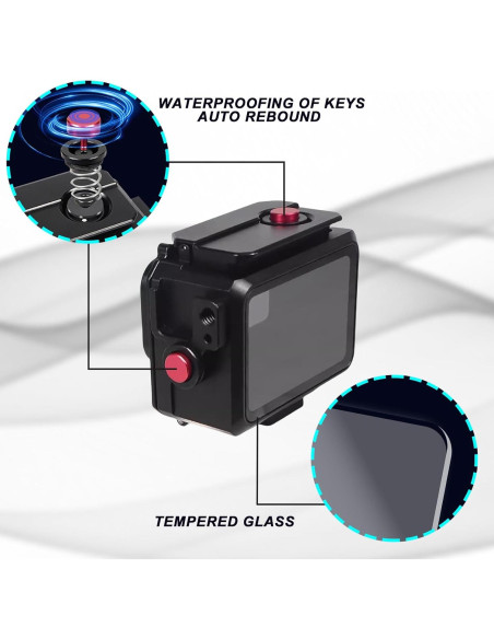 Funda Impermeable SRUIM para Go Pro Hero 13/12/11/10/9 - 80M Funda Impermeable SRUIM para Go Pro Hero 13/12/11/10/9 - 80M