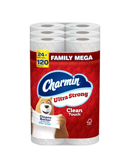 Papel Higiénico Charmin Ultra Strong Mega Familia 24 Rollos