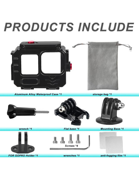 Funda Impermeable SRUIM para Go Pro Hero 13/12/11/10/9 - 80M Funda Impermeable SRUIM para Go Pro Hero 13/12/11/10/9 - 80M