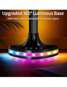 Lámpara de Pie LED RGB LanSuper 21W 1800LM Control APP 2