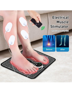 Masajeador de Pies EMS Phixnozar TENS y PMS Pantalla LCD 2