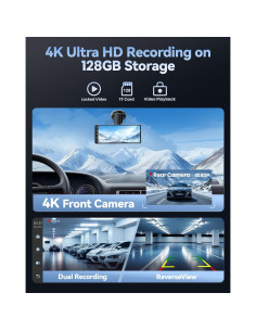 Pantalla Carplay 8.1" HD TERUNSOUl con Cámara 4K y GPS 2