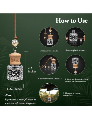 Ambientadores para Auto RoyAroma - 2 Piezas Sueño de Flor de Cerezo