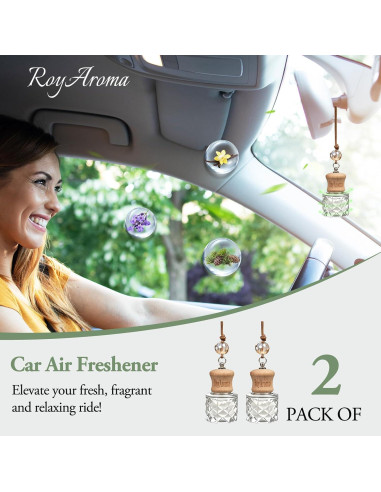 Ambientadores para Auto RoyAroma - 2 Piezas Sueño de Flor de Cerezo