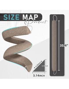 Bloqueador de Corrientes de Aire Triangular SYIPO 89.9 cm Marrón 2