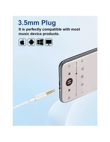 Auriculares con Cable MAS CARNEY WH9 con Micrófono 3.5mm