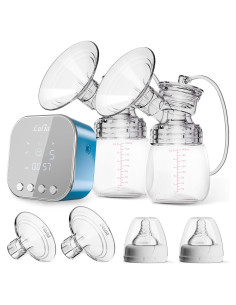Extractor de Leche Eléctrico Doble Lulia 24mm Portátil Azul