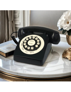 Teléfono de Línea Fija Retro TelPal WX-3123 Negro 2