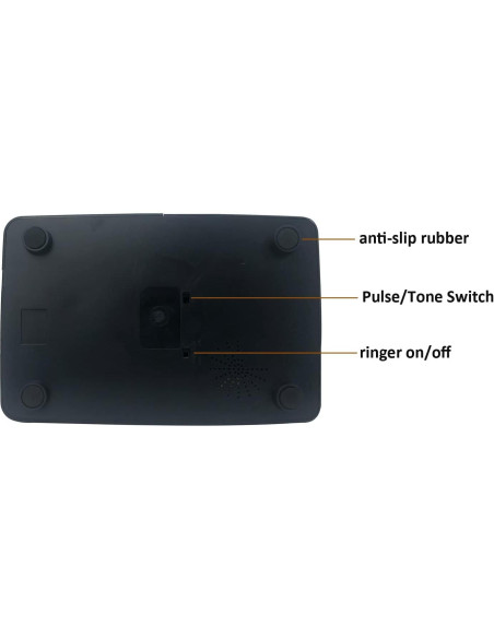 Teléfono de Línea Fija Retro TelPal WX-3123 Negro