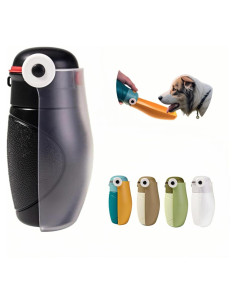 Botella de Agua Plegable para Perros Genérico 16 oz Negra